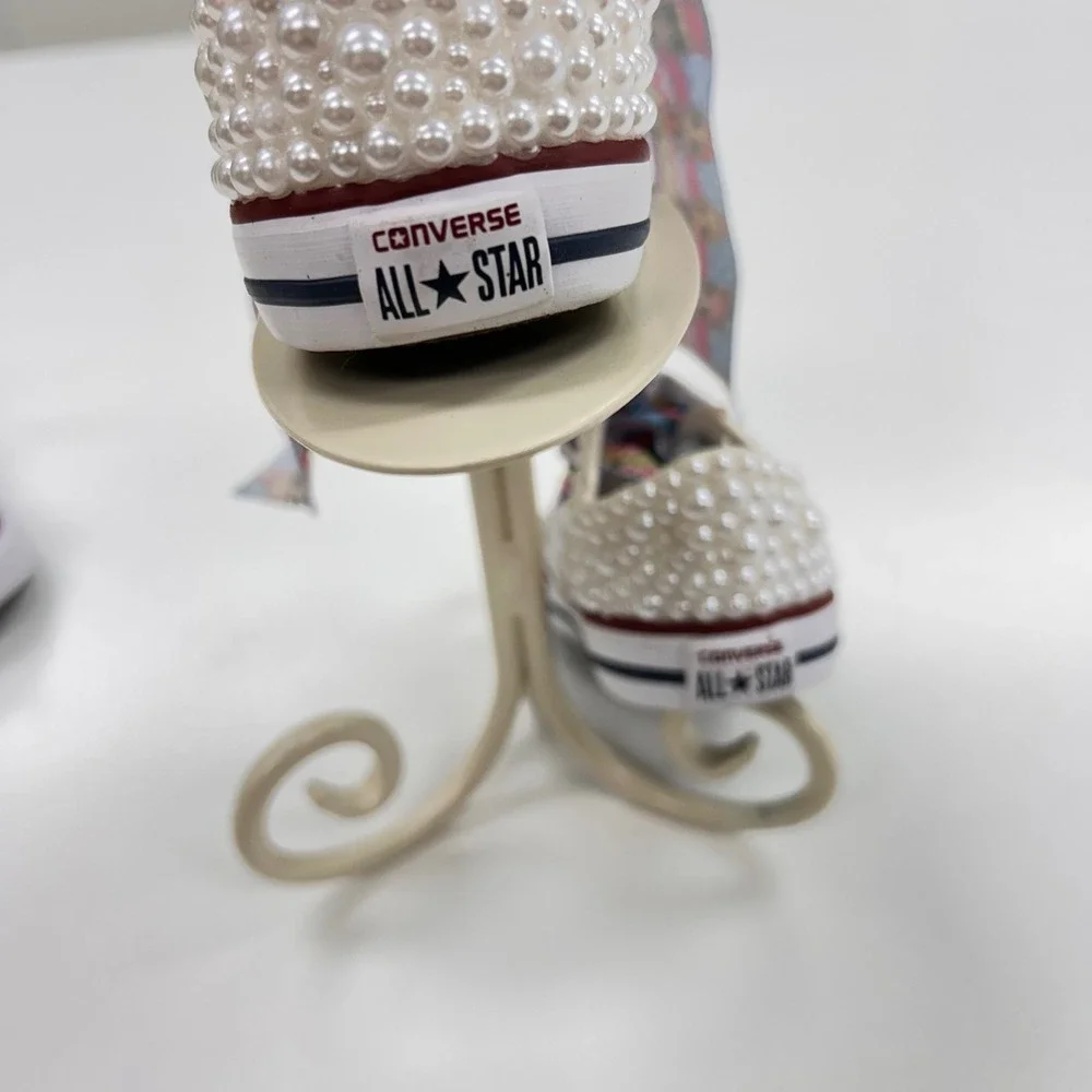Converse Chuck Taylor All Star Baby Pearl Custom LOL Surprise Ribbon  7.5